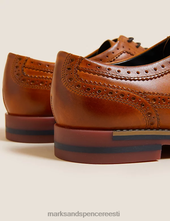 jalatsid ee Marks & Spencer mehed nahast trisooli brogues kastan NZTRN6426