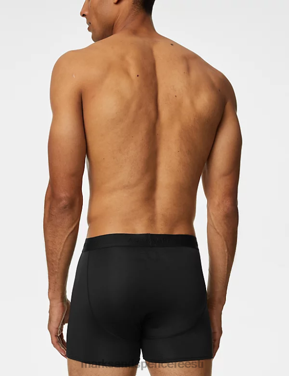Riietus ee Marks & Spencer mehed 3pk mikronahast kohvrid must NZTRN5726