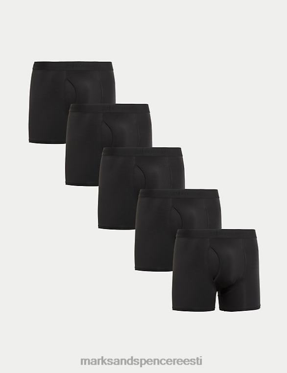 Riietus ee Marks & Spencer mehed 5 tk mikronahast kohvrid must NZTRN4943