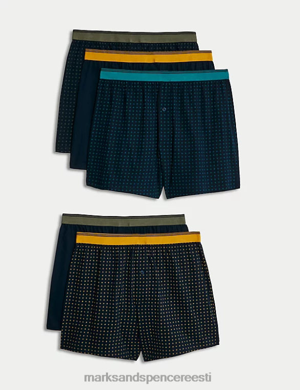 Riietus ee Marks & Spencer mehed 5 tk puhtast puuvillast lahedad ja värsked jersey bokserid mitu NZTRN4896