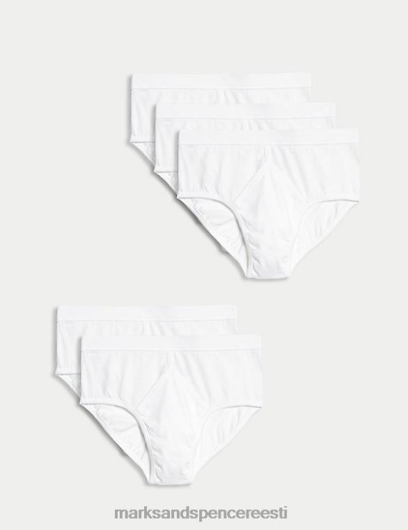 Riietus ee Marks & Spencer mehed 5 tk puhtast puuvillast püksikud valge NZTRN5471