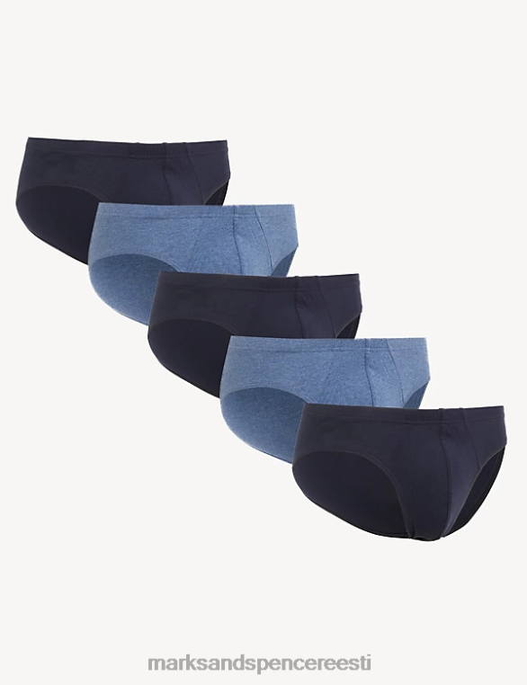 Riietus ee Marks & Spencer mehed 5pk puhas puuvill jahedad ja värsked slipid denim segu NZTRN7222