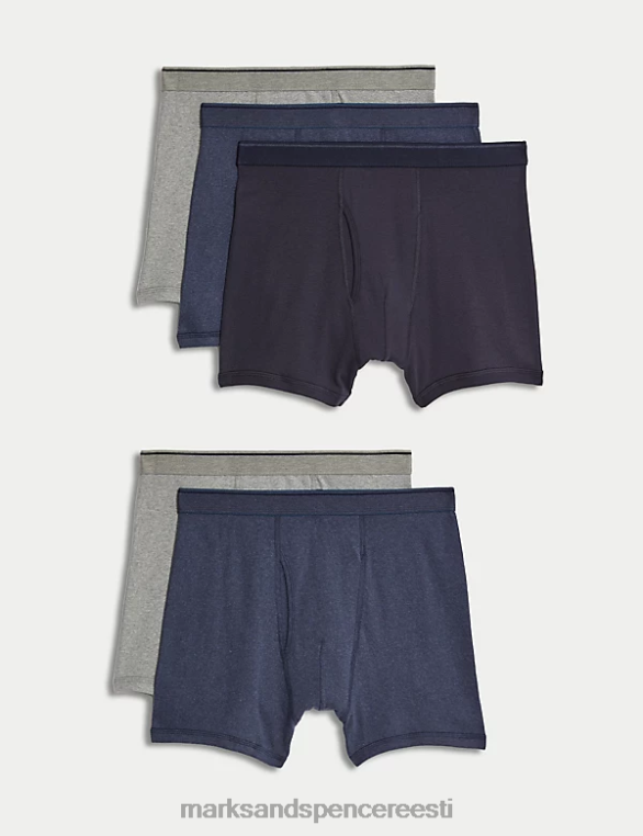 Riietus ee Marks & Spencer mehed 5pk puhtast puuvillast lahedad ja värsked kohvrid denim segu NZTRN4907