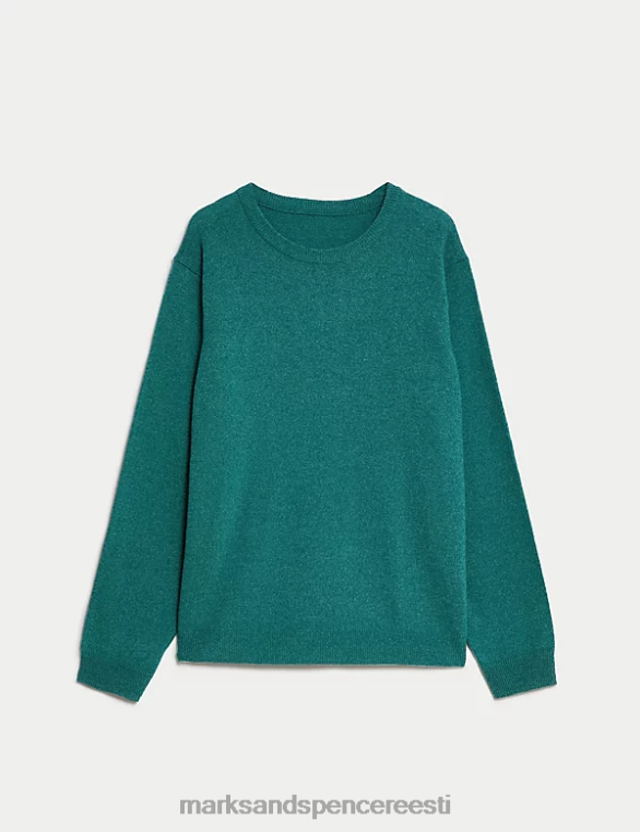 Riietus ee Marks & Spencer mehed puhas eriti peen lambavillast kaelusega kampsun smaragd NZTRN7392