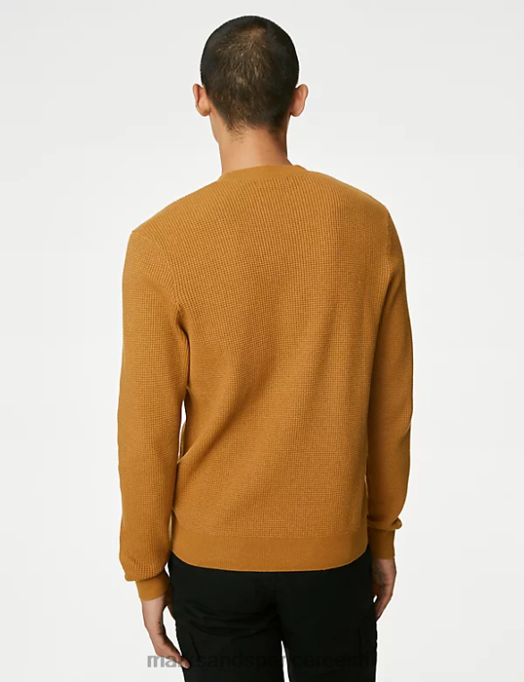 Riietus ee Marks & Spencer mehed puuvillasegu tekstuuriga kaelusega kampsun erekollane NZTRN7122