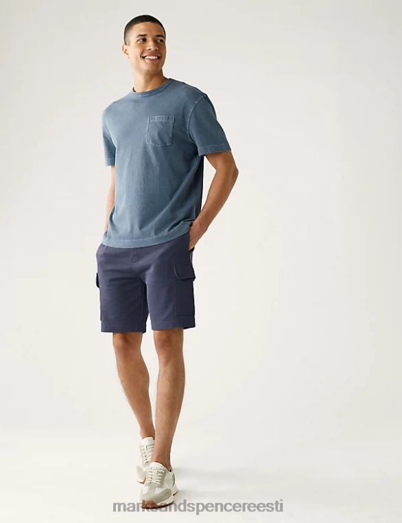 Riietus ee Marks & Spencer mehed cargo jersey lühikesed püksid tume tint NZTRN6259