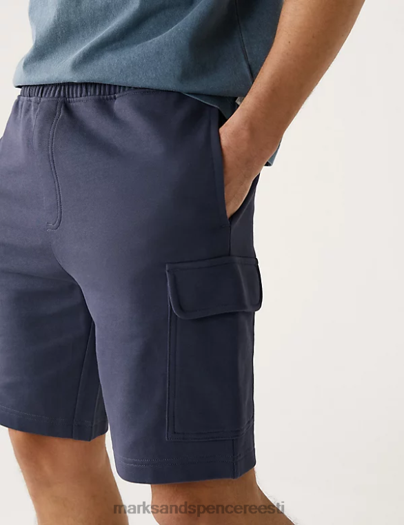Riietus ee Marks & Spencer mehed cargo jersey lühikesed püksid tume tint NZTRN6259