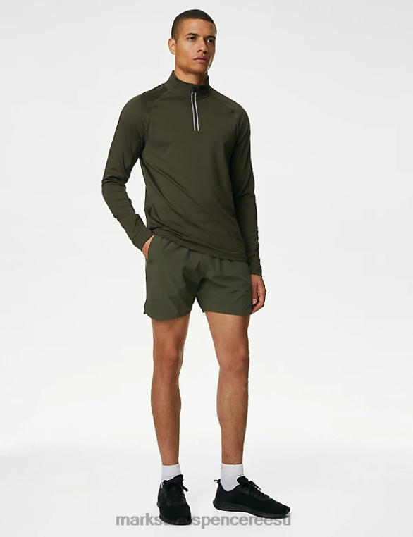 Riietus ee Marks & Spencer mehed kiiresti kuivavad spordipüksid khaki NZTRN5407