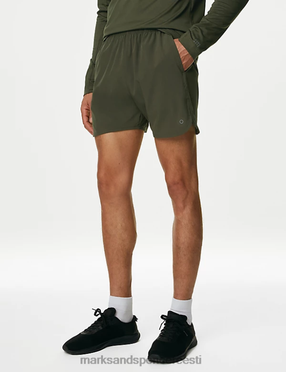 Riietus ee Marks & Spencer mehed kiiresti kuivavad spordipüksid khaki NZTRN5407
