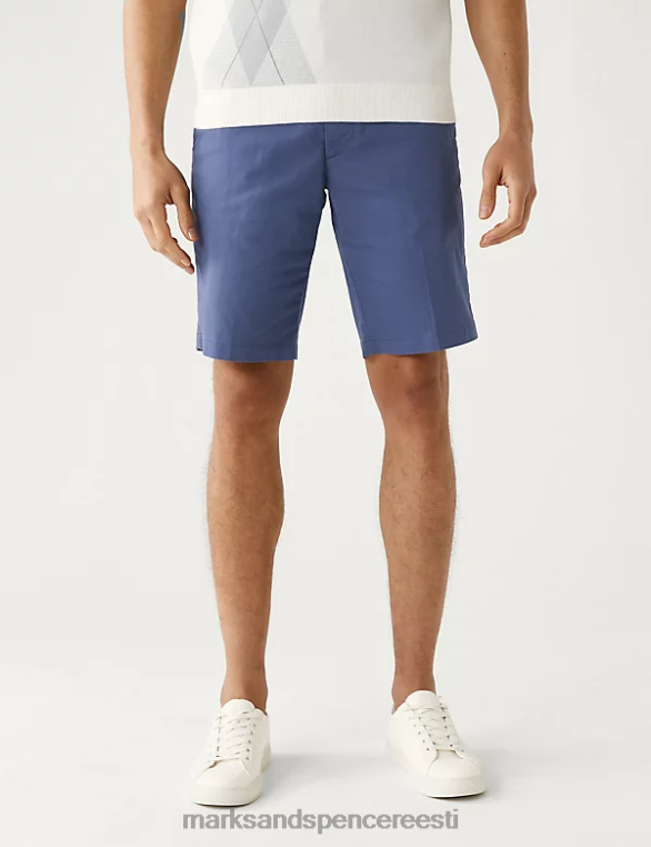 Riietus ee Marks & Spencer mehed ülikerged venivad chino-püksid indigo NZTRN6502