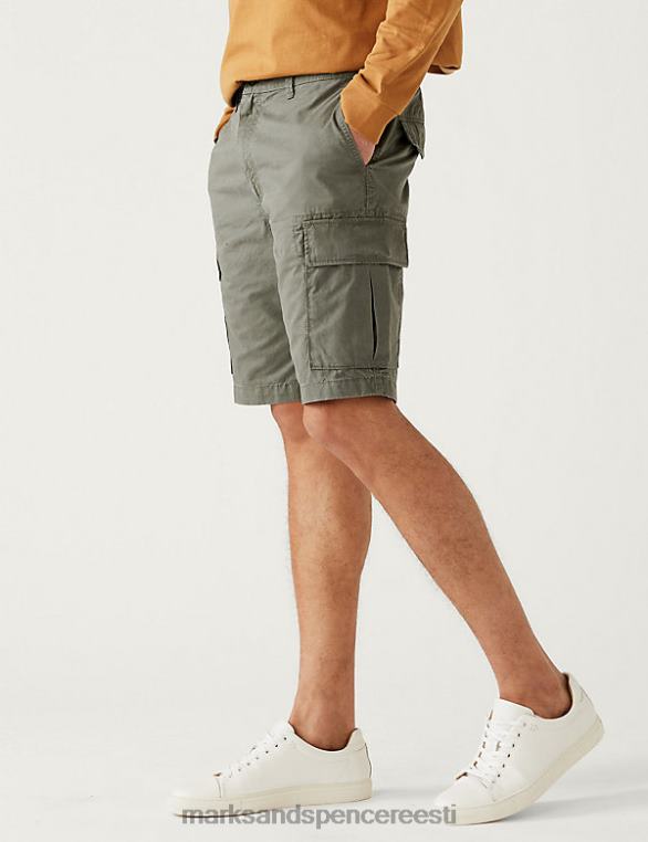 Riietus ee Marks & Spencer mehed puhtast puuvillast kaubapüksid khaki segu NZTRN5700