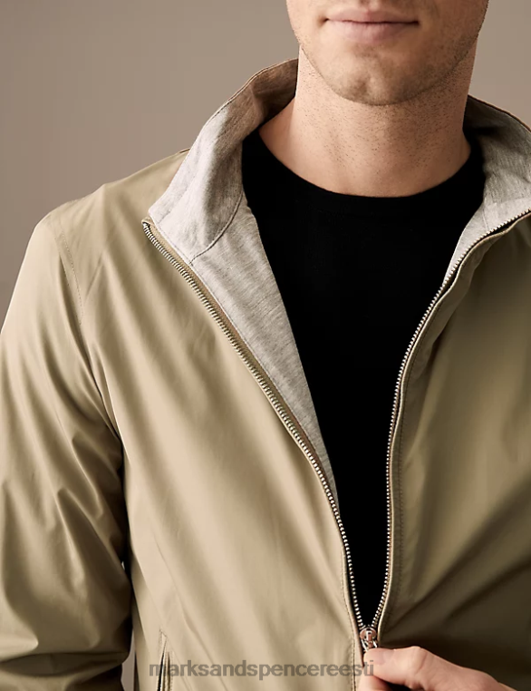 Riietus ee Marks & Spencer mehed bomber jope tormirõivastega karamell NZTRN5780
