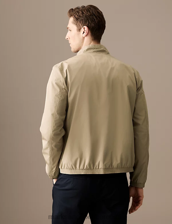 Riietus ee Marks & Spencer mehed bomber jope tormirõivastega karamell NZTRN5780