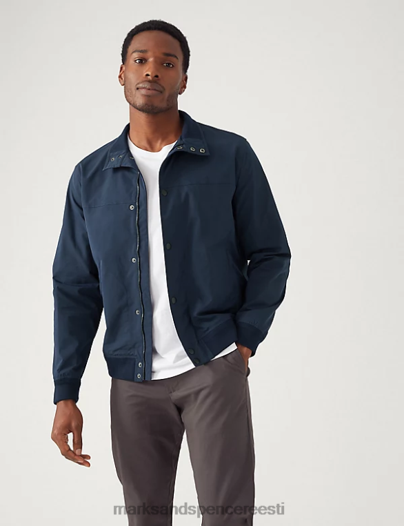 Riietus ee Marks & Spencer mehed bomber jope tormirõivastega tume merevägi NZTRN6379