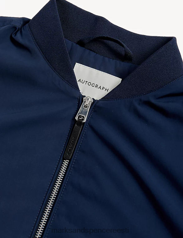Riietus ee Marks & Spencer mehed bomber jope tormirõivastega tume merevägi NZTRN6965
