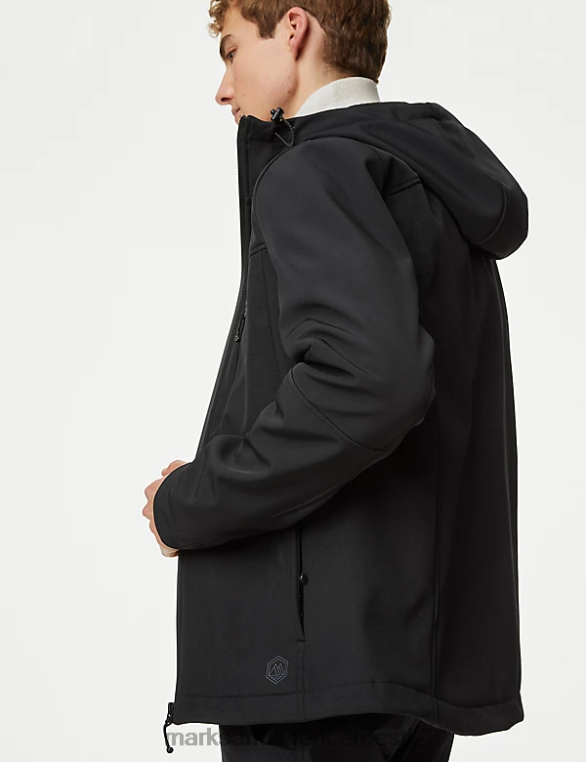 Riietus ee Marks & Spencer mehed fliisvoodriga anorak koos tormirõivastega must NZTRN4739