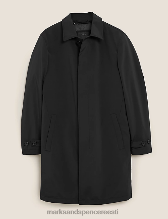 Riietus ee Marks & Spencer mehed klassikaline polsterdatud mac must NZTRN7063