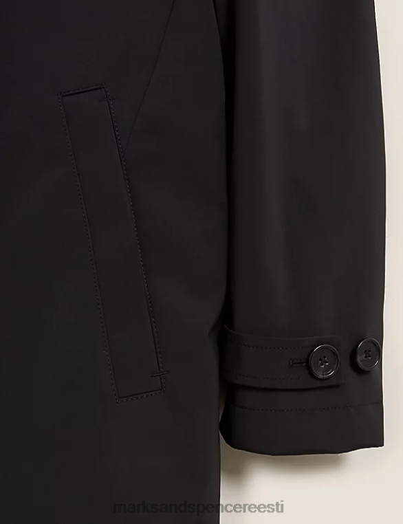 Riietus ee Marks & Spencer mehed klassikaline polsterdatud mac must NZTRN7063
