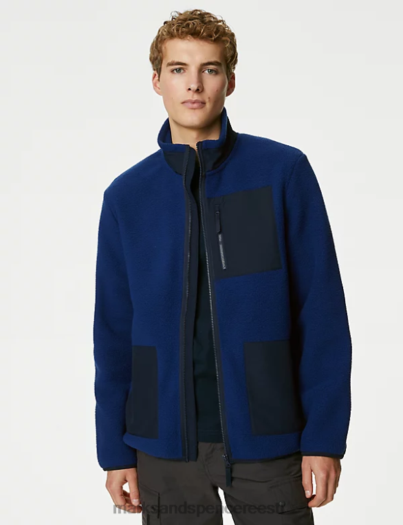 Riietus ee Marks & Spencer mehed polar fliisist lukuga jope tumesinine NZTRN5481