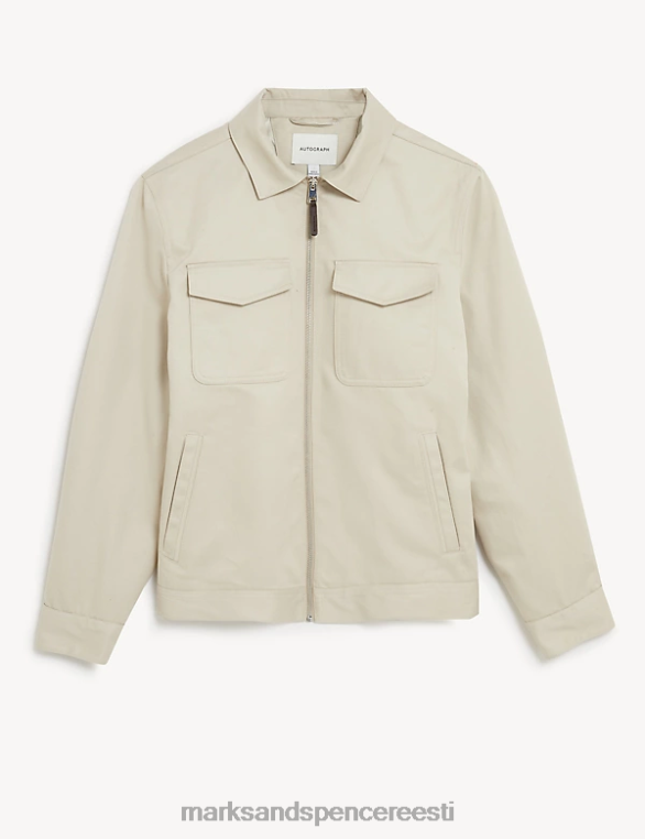 Riietus ee Marks & Spencer mehed puhtast puuvillast harringtoni jope kivi NZTRN5053