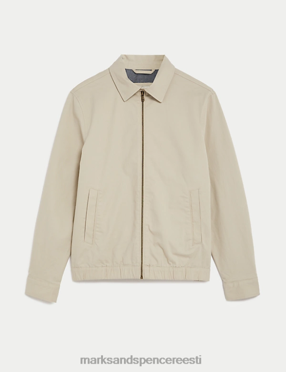 Riietus ee Marks & Spencer mehed puuvillane harringtoni jope kivi NZTRN5147