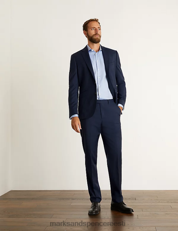Riietus ee Marks & Spencer mehed slim fit puhtast villast toimse jakk keskmine merevägi NZTRN6179