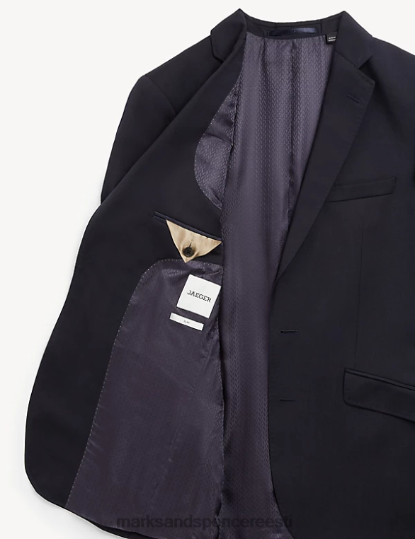 Riietus ee Marks & Spencer mehed slim fit super 100s puhas villane jope keskmine merevägi NZTRN6437