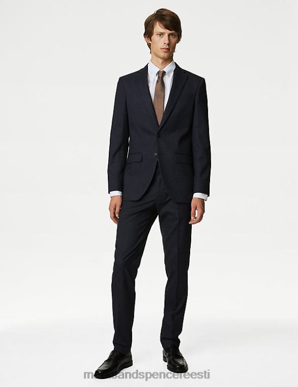 Riietus ee Marks & Spencer mehed slim fit veniva tekstuuriga ülikonnajope merevägi NZTRN6539