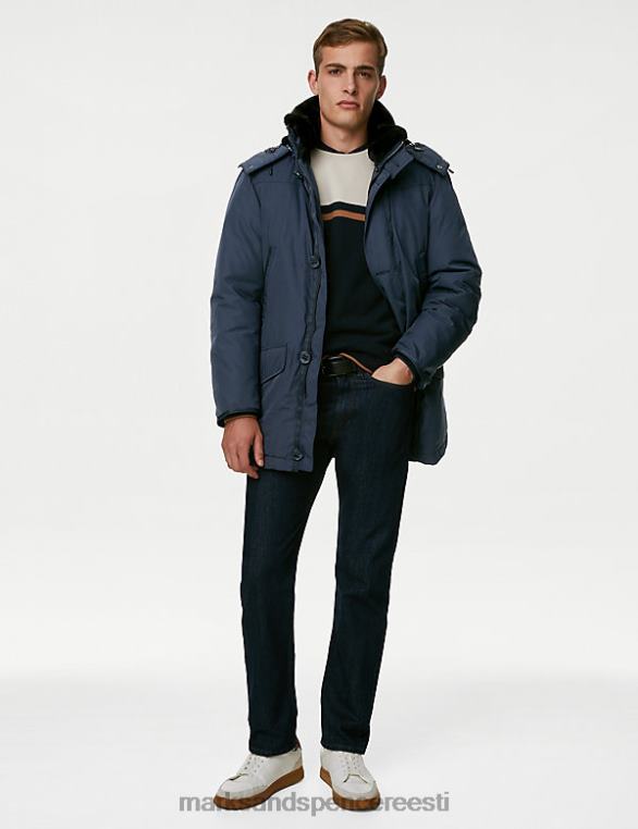 Riietus ee Marks & Spencer mehed sule- ja suleparka tormirõivastega tume tina NZTRN6382