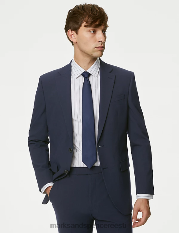 Riietus ee Marks & Spencer mehed tavalise sobivusega triibuline stretšjope merevägi NZTRN5949