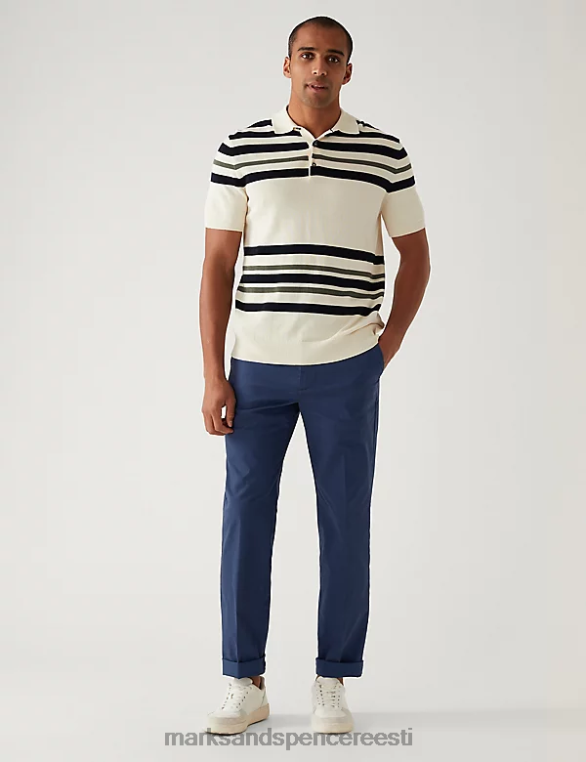 Riietus ee Marks & Spencer mehed Tavalise istumisega ülikerged chinosid indigo NZTRN5665