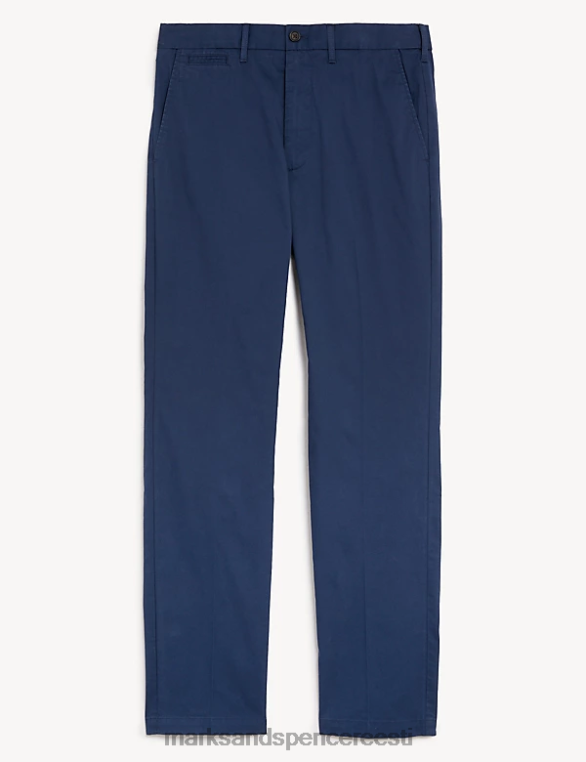 Riietus ee Marks & Spencer mehed Tavalise istumisega ülikerged chinosid indigo NZTRN5665