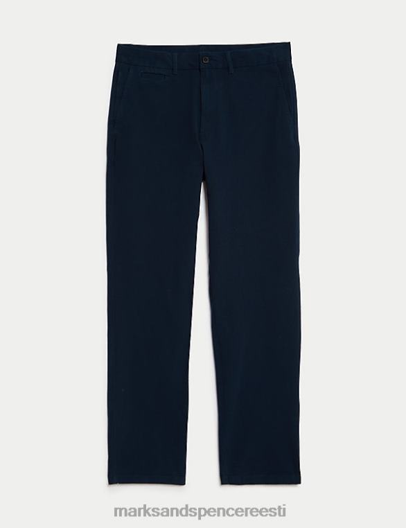 Riietus ee Marks & Spencer mehed Tavalise sobivusega ülim chino tume merevägi NZTRN4932