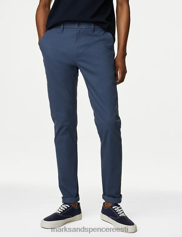 Riietus ee Marks & Spencer mehed skinny fit stretch chino tume tint NZTRN5319