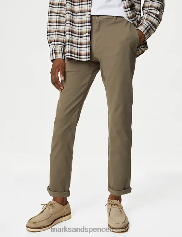 Riietus ee Marks & Spencer mehed slim fit ülim chino mokka NZTRN5308