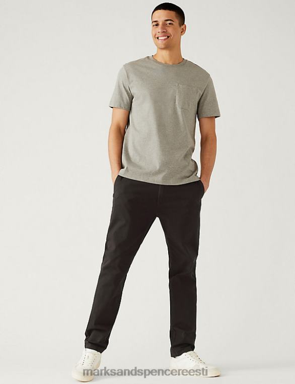 Riietus ee Marks & Spencer mehed slim fit ülim chino pruun NZTRN5306