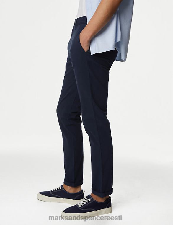 Riietus ee Marks & Spencer mehed slim fit ülim chino tume merevägi NZTRN5303