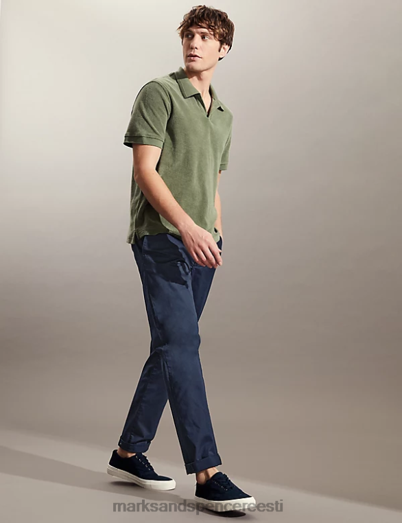 Riietus ee Marks & Spencer mehed slim fit veniv chino keskmine merevägi NZTRN6900