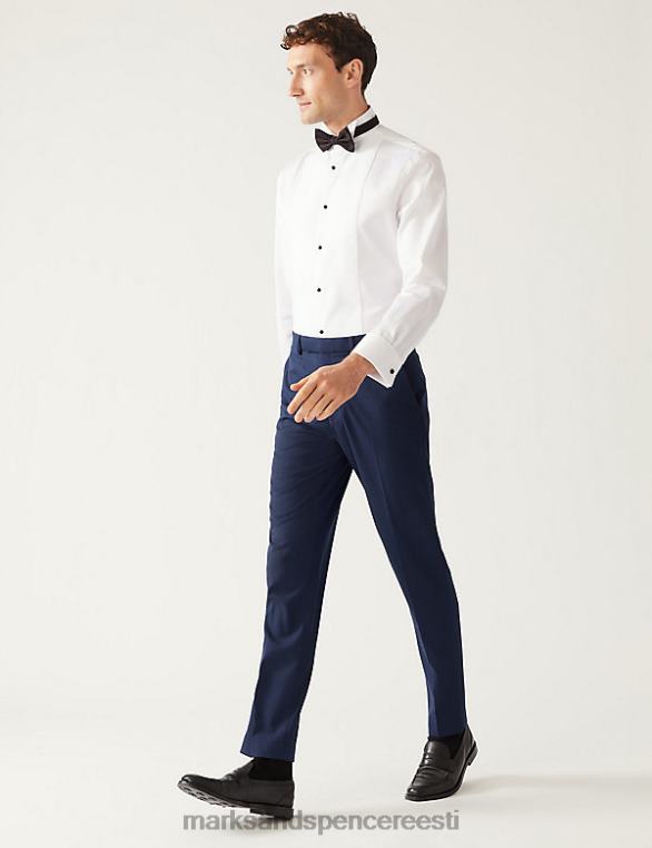 Riietus ee Marks & Spencer mehed slim fit veniv ülikond püksid merevägi NZTRN6958