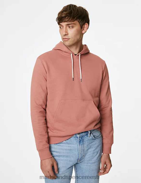 Riietus ee Marks & Spencer mehed puhtast puuvillast kapuuts antiikne roos NZTRN6274