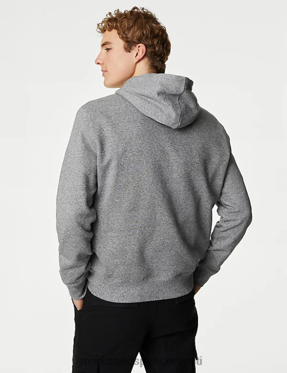 Riietus ee Marks & Spencer mehed puhtast puuvillast kapuuts hall NZTRN6272