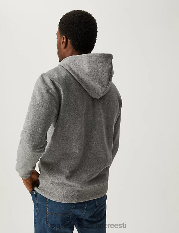 Riietus ee Marks & Spencer mehed puhtast puuvillast kapuuts hall mergel NZTRN7537