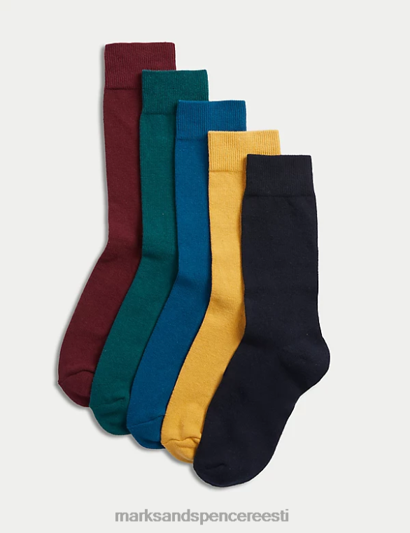 Riietus ee Marks & Spencer mehed 5pk lahedad ja värsked polsterdatud sokid mitu NZTRN4999