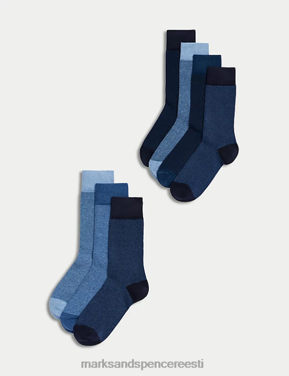 Riietus ee Marks & Spencer mehed 7pk lahedad ja värsked sokid denim segu NZTRN7406
