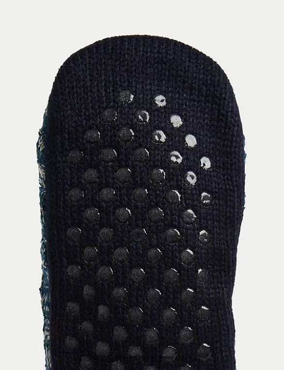 Riietus ee Marks & Spencer mehed kaabliga kootud sussusokid roheline segu NZTRN5259