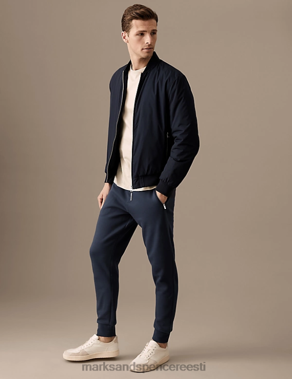 Riietus ee Marks & Spencer mehed mansettidega puuvillasegust lukuga taskujooksjad tume tint NZTRN6999