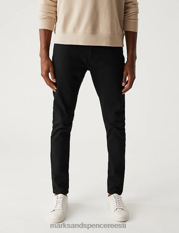 Riietus ee Marks & Spencer mehed kitsad venitusteksad must NZTRN6915