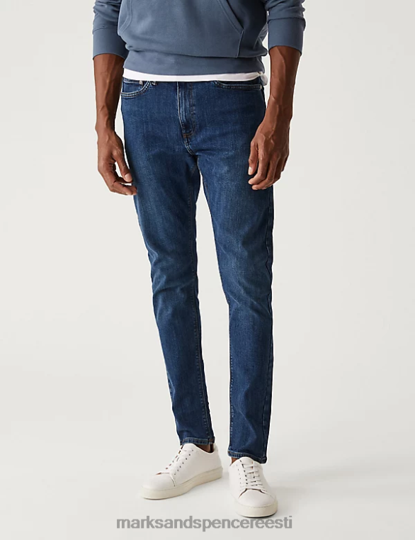 Riietus ee Marks & Spencer mehed kitsad venitusteksad sinine NZTRN7258