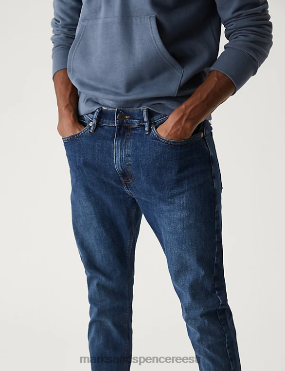 Riietus ee Marks & Spencer mehed kitsad venitusteksad sinine NZTRN7258