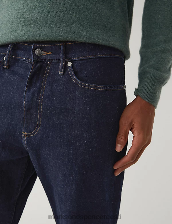 Riietus ee Marks & Spencer mehed kitsenevad venivad teksad indigo NZTRN7025